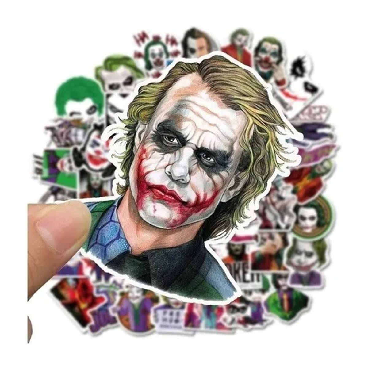 GARSIL - 50 Stickers The Joker - Etiquetas Autoadhesivas