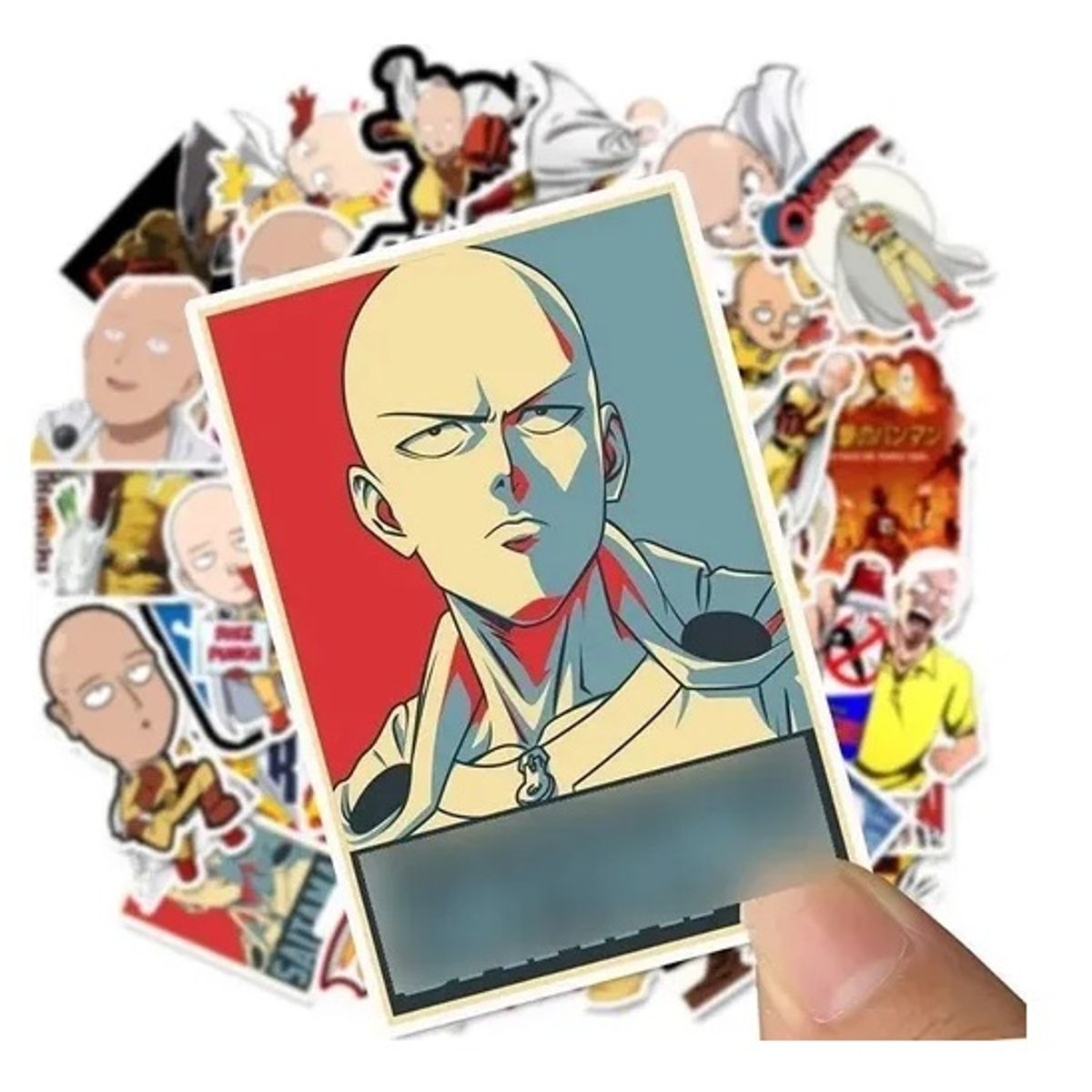 GARSIL - 50 Stickers One Punch Man - Etiquetas Autoadhesivas