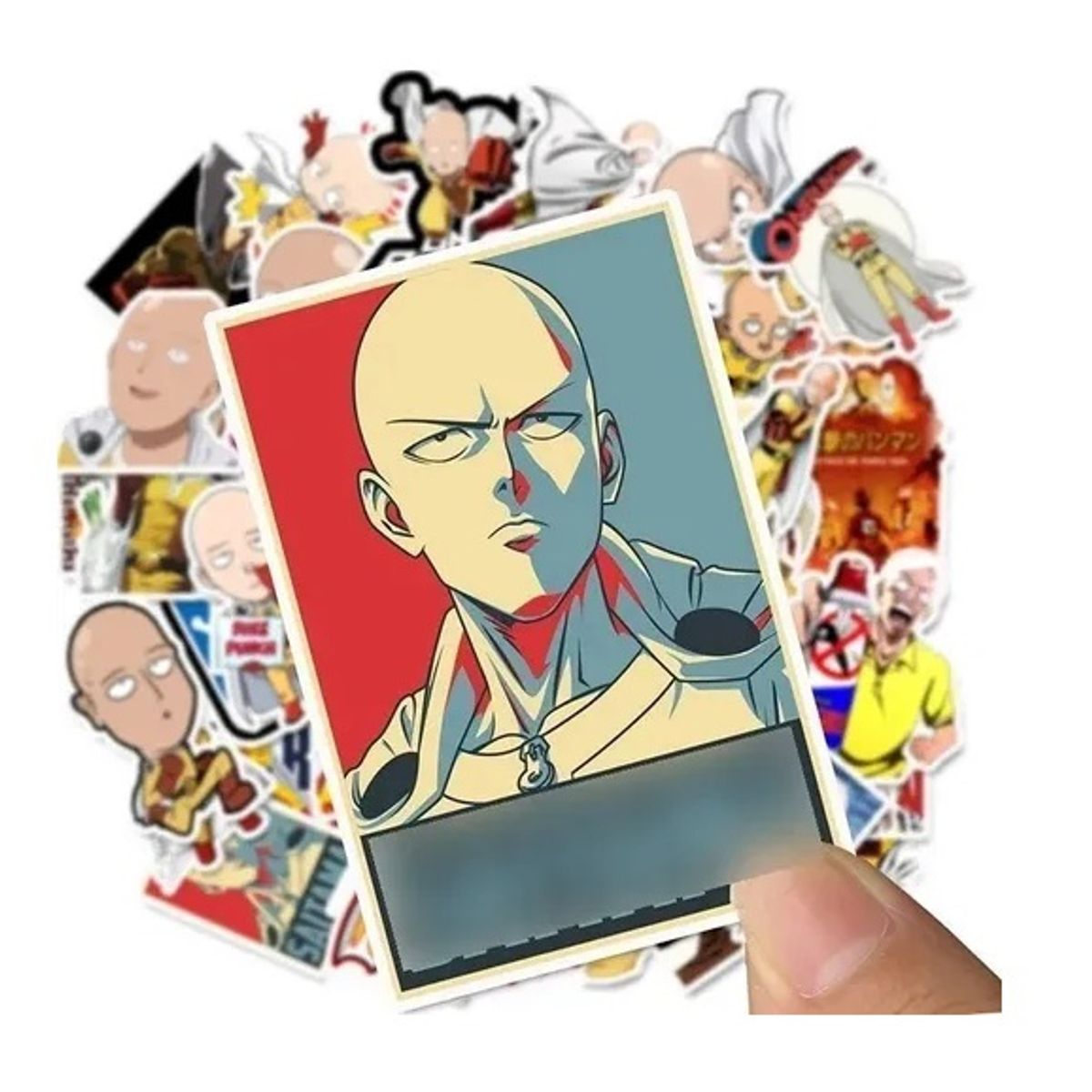 GARSIL - 50 Stickers One Punch Man - Etiquetas Autoadhesivas