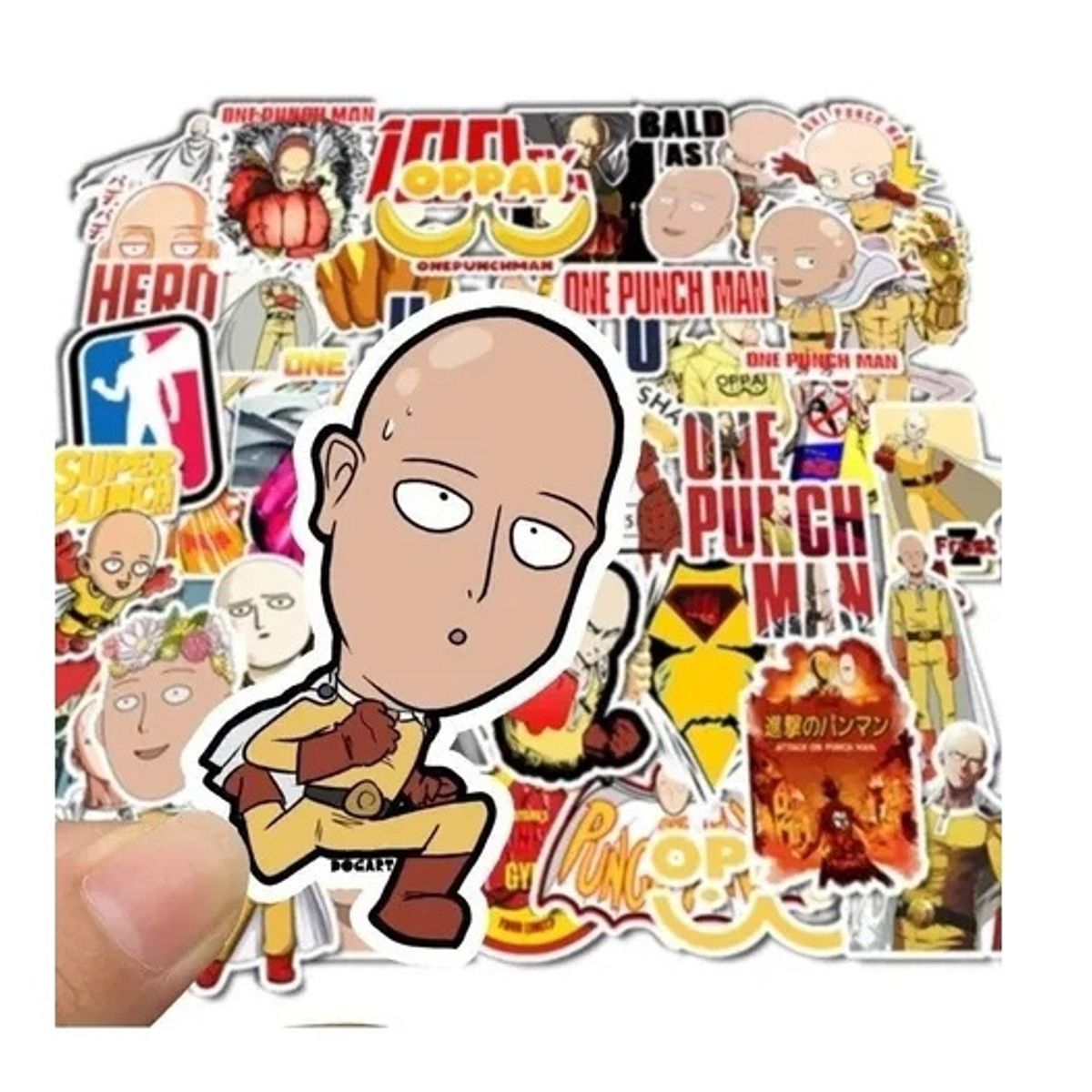 GARSIL - 50 Stickers One Punch Man - Etiquetas Autoadhesivas