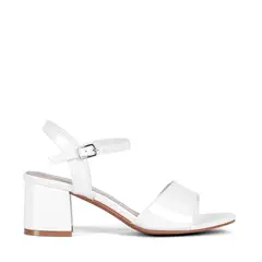 WEIDE - Sandalia Casual Taco Blanca Mujer GH64