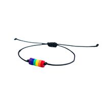 Pulsera Arcoíris Unisex Brazalete De Cuerda Bandera