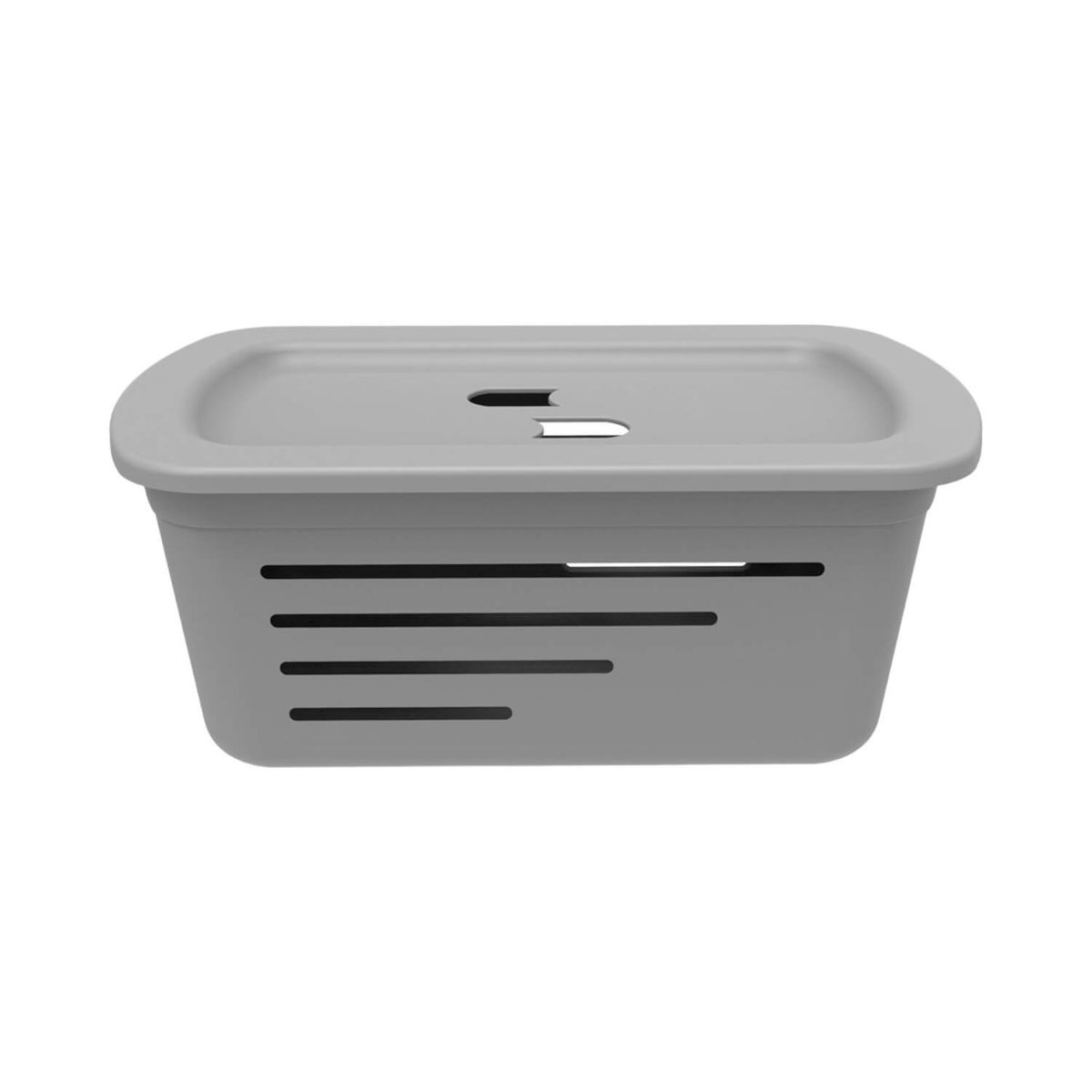 SOPRANO - Canasta Organizadora Soprano 5L Gris Con Tapa