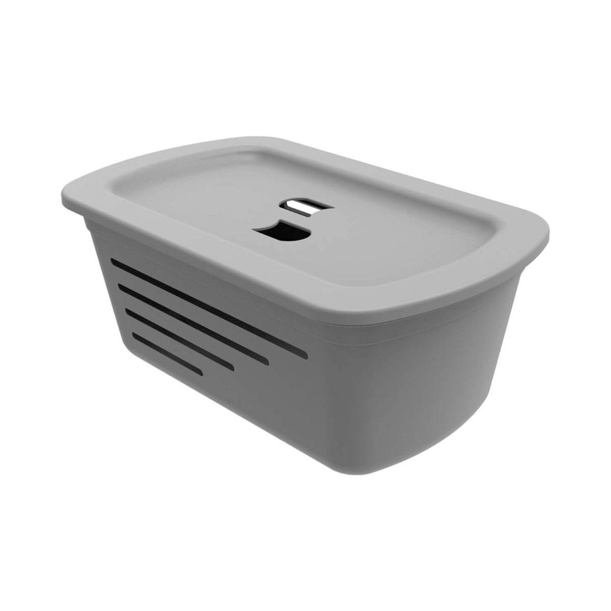 SOPRANO - Canasta Organizadora Soprano 5L Gris Con Tapa