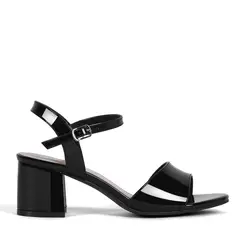 WEIDE - Sandalia Casual Taco Negra Mujer GH64
