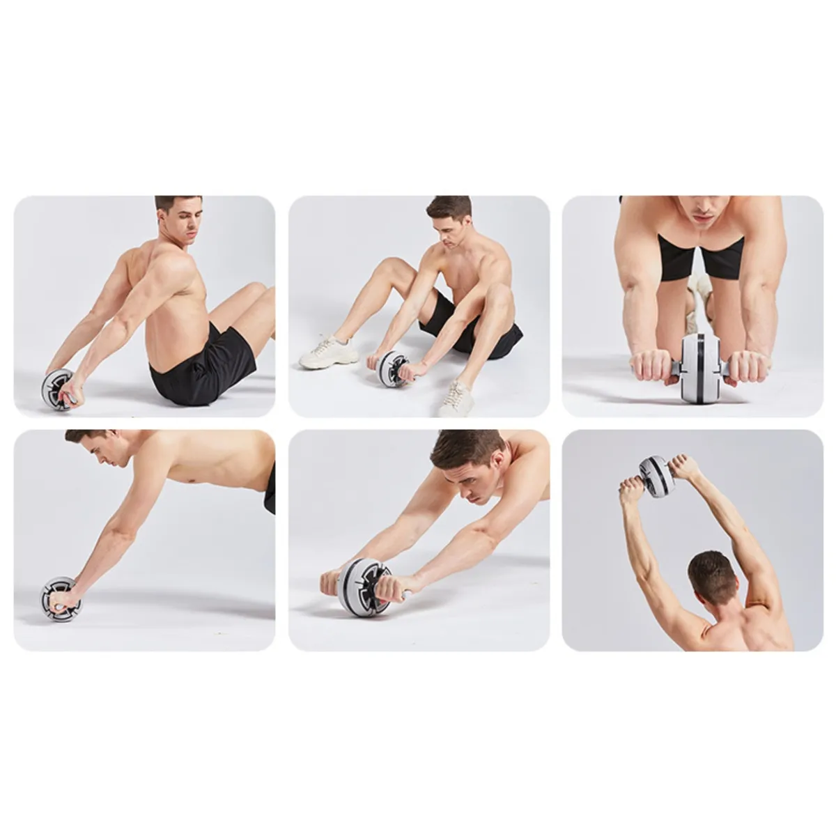 CRUSEC - Rueda Resistente Ejercicios Abdominal Rodillo Abs Wheel