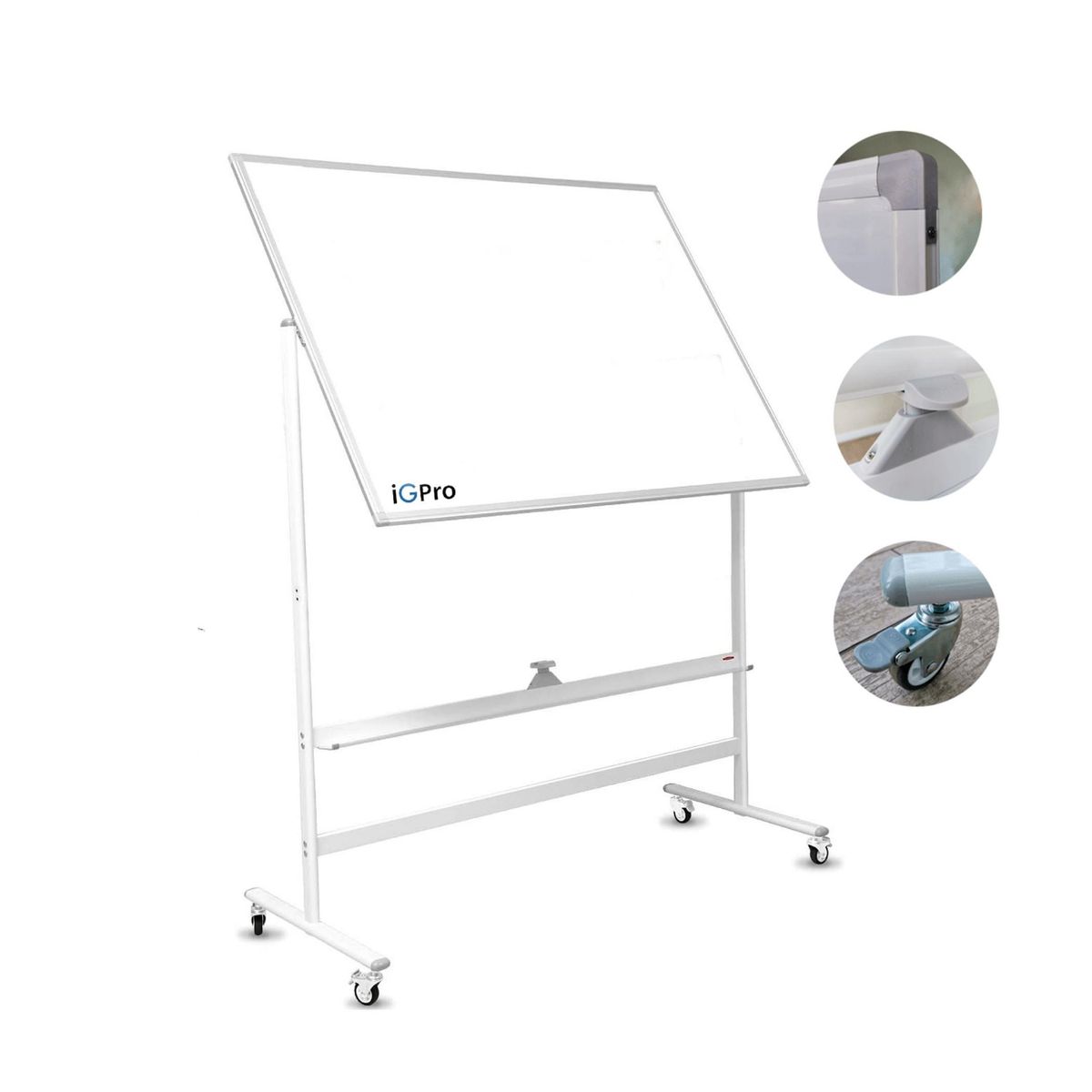 IGPRO - Pizarra Classic Móvil Magnetica doble cara 90x150 cm IGPRO