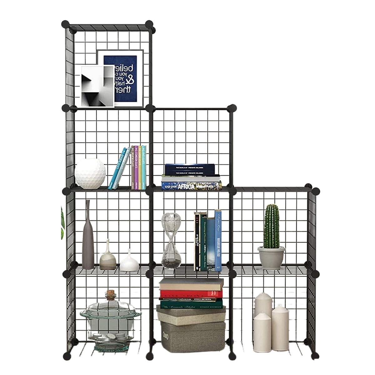 CRUSEC - Estante Armario Organizador De Hierro 9 Repisas Armable