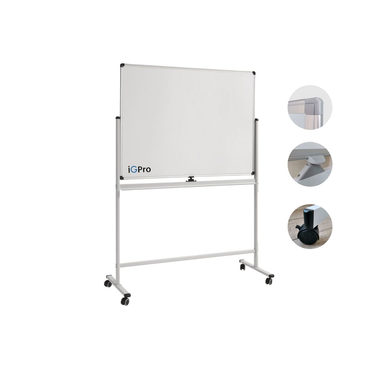 IGPRO - Pizarra Classic Móvil Magnetica doble cara 90x180 cm IGPRO