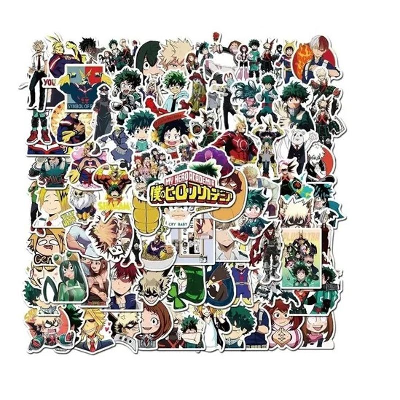 GARSIL - 50 Stickers My Hero Academia - Etiquetas Autoadhesivas