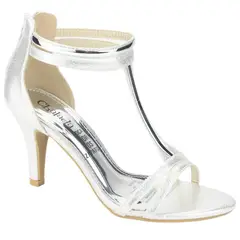 CHALADA - Sandalia Mujer Plateado Fiesta Myrna-3