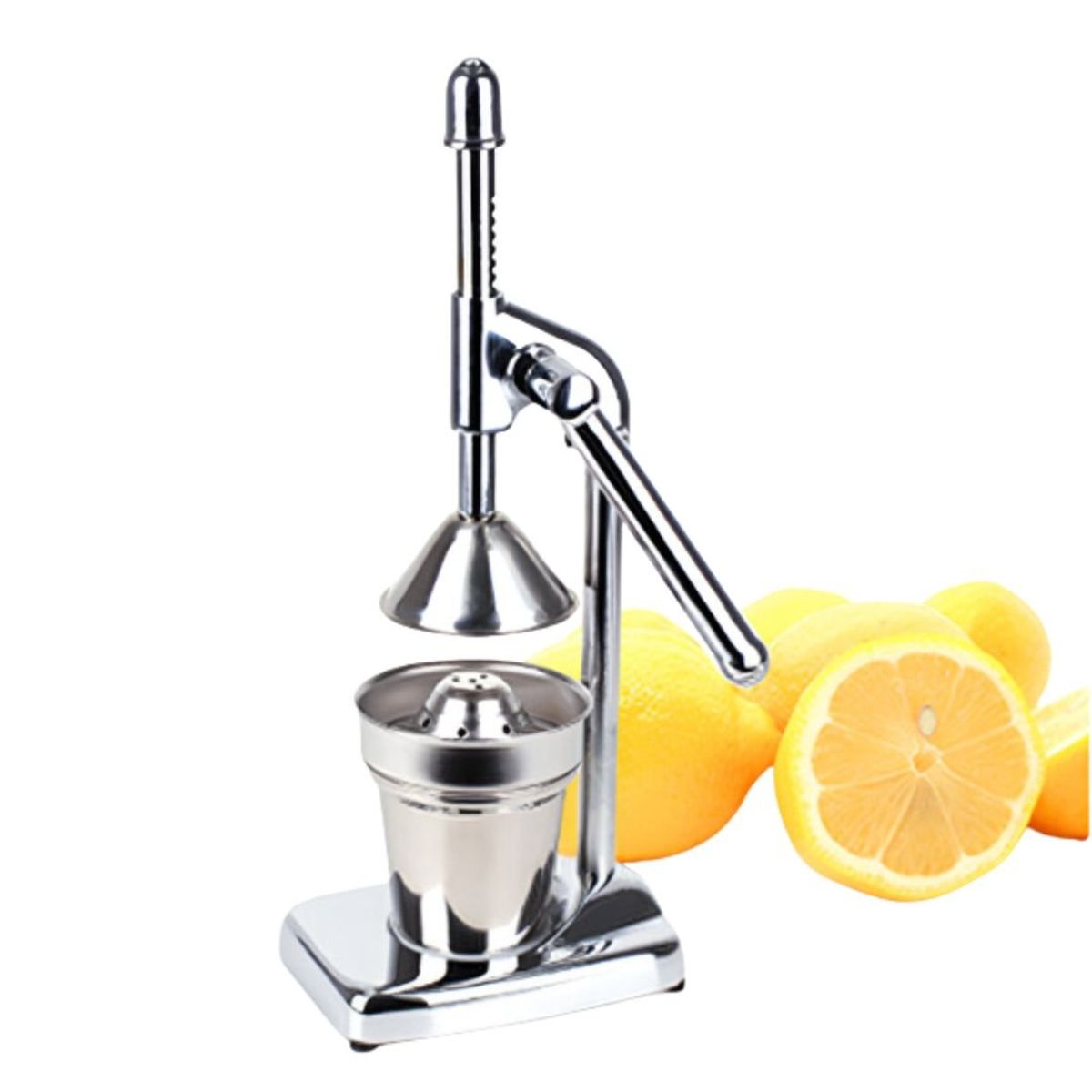 CRUSEC - Máquina Exprimidor Extractor Cítrico Manual Acero Inoxidable