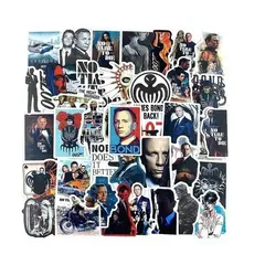 GARSIL - 50 Stickers James Bond 007 - Etiquetas Autoadhesivas