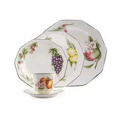 QUEENS - Juego de vajilla Fina 30 piezas, Victorian Orchard