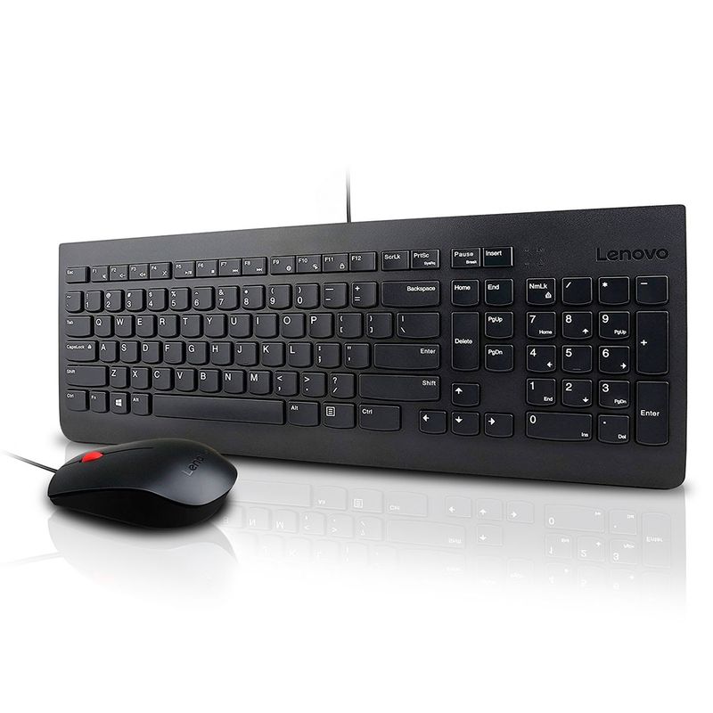 LENOVO - Lenovo Combo Teclado  Mouse Essential Wired Negro