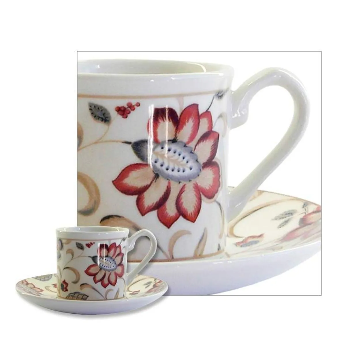 QUEENS - Juego de vajilla Fina 30 piezas Jacobean QUEENS