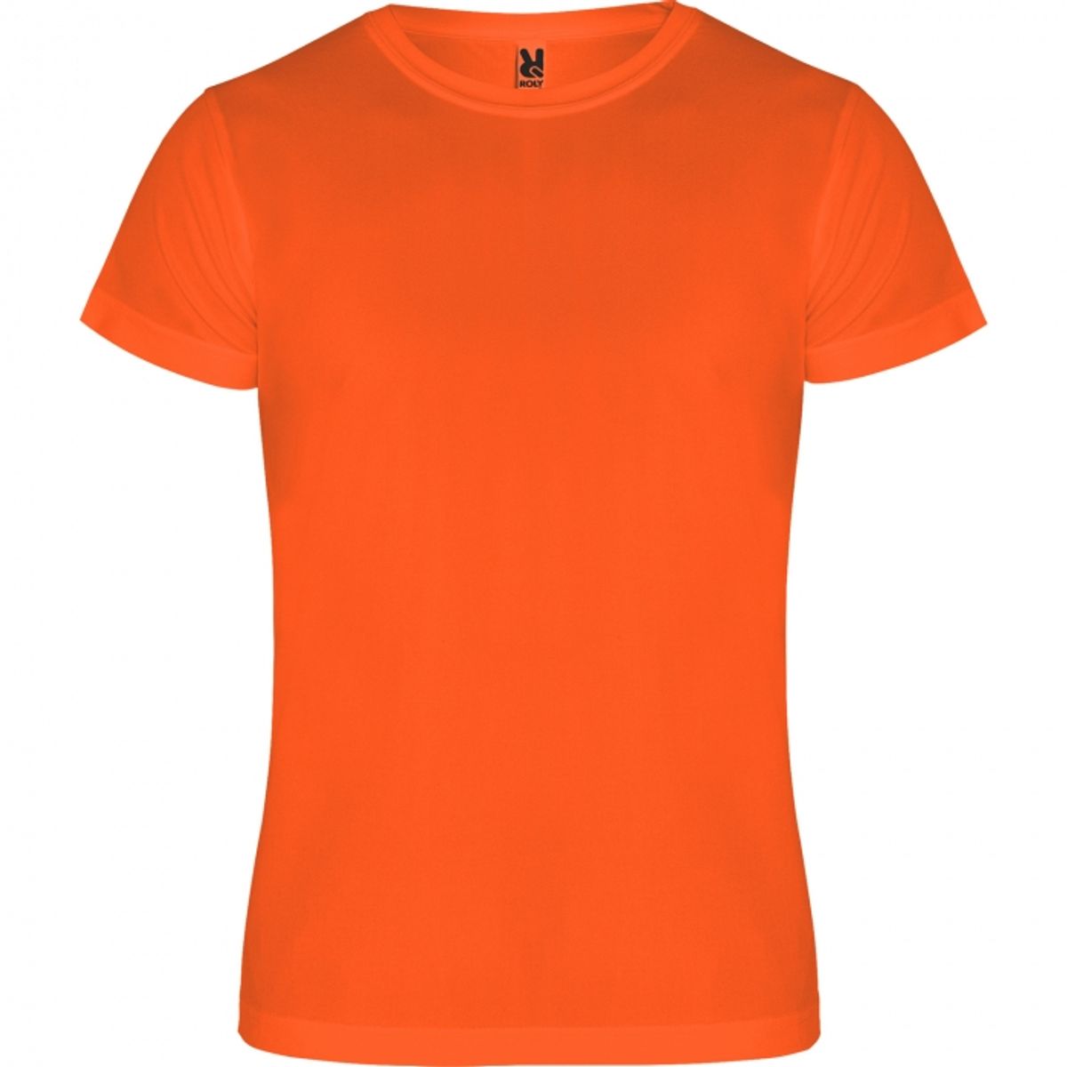 ROLY - Polera Deportiva Unisex Poliéster Manga Corta Naranja