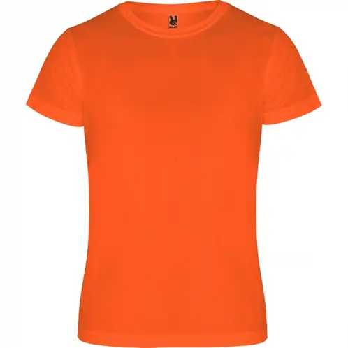 ROLY - Polera Deportiva Unisex Poliéster Manga Corta Naranja