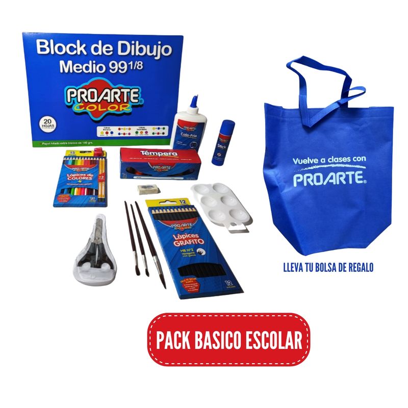 PROARTE - Pack Básico Escolar Proarte