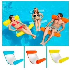 GENERICO - Hamaca de agua plegable colchón de aire inflable para piscina
