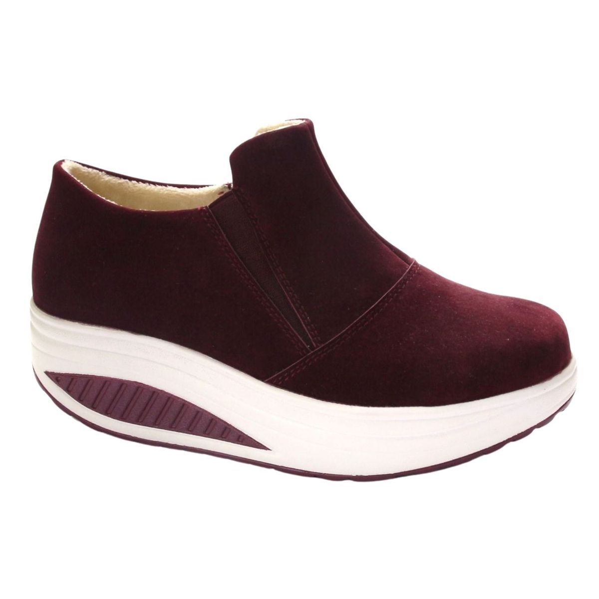 FUNWAY - Botin Mujer Burdeo Casual Funway Tija-3