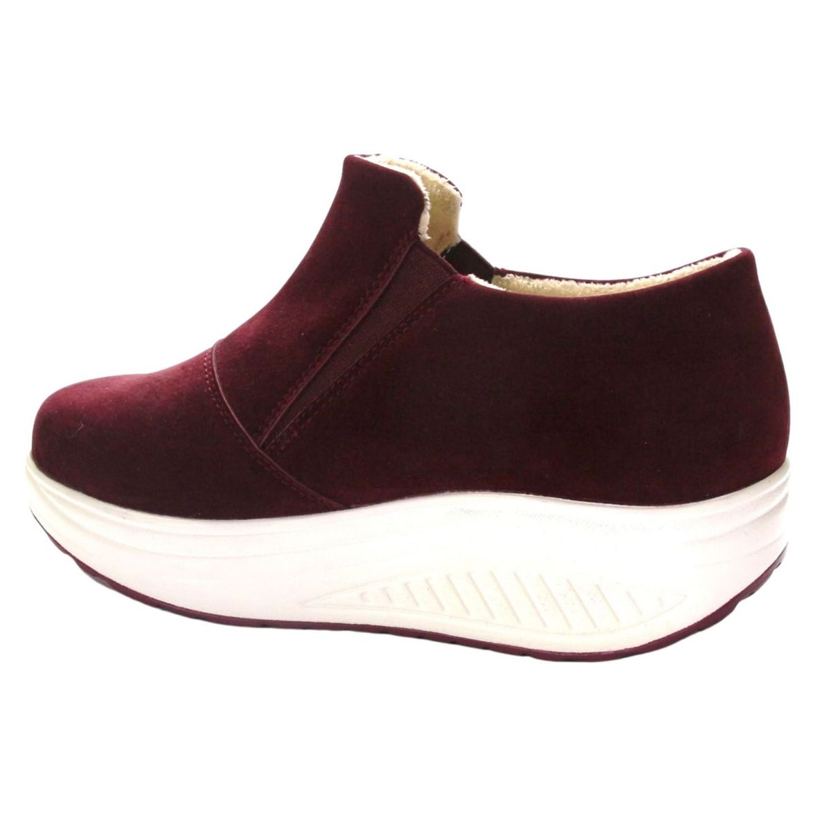 FUNWAY - Botin Mujer Burdeo Casual Funway Tija-3