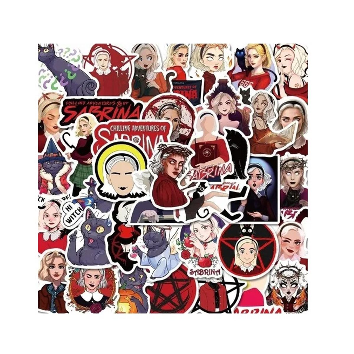 GARSIL - 50 Stickers Sabrina - Etiquetas Autoadhesivas