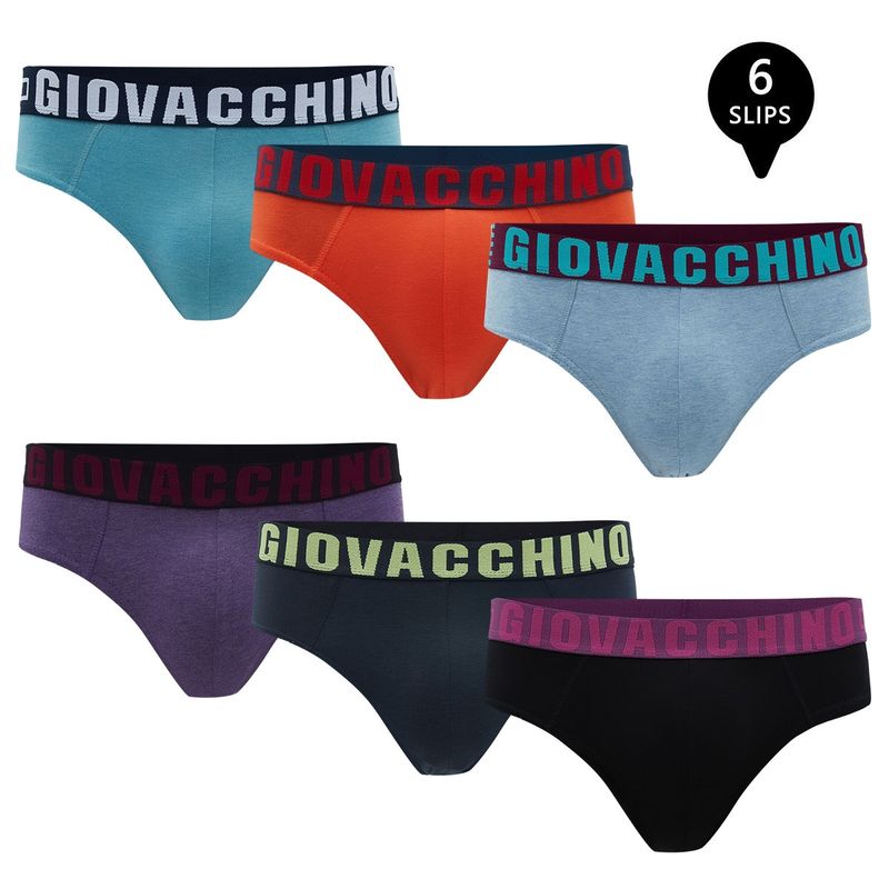 GIOVACCHINO - Pack de 6 slip Algodon Hombre.