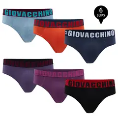 GIOVACCHINO - Pack de 6 slip Algodon Hombre.