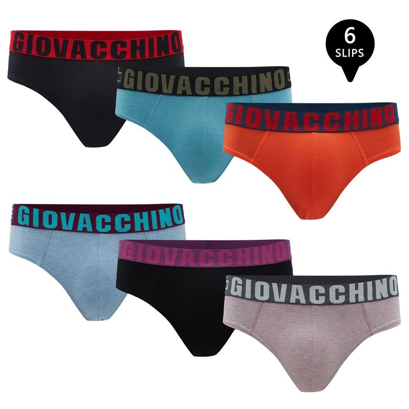 GIOVACCHINO - Pack de 6 slip Algodon Hombre.