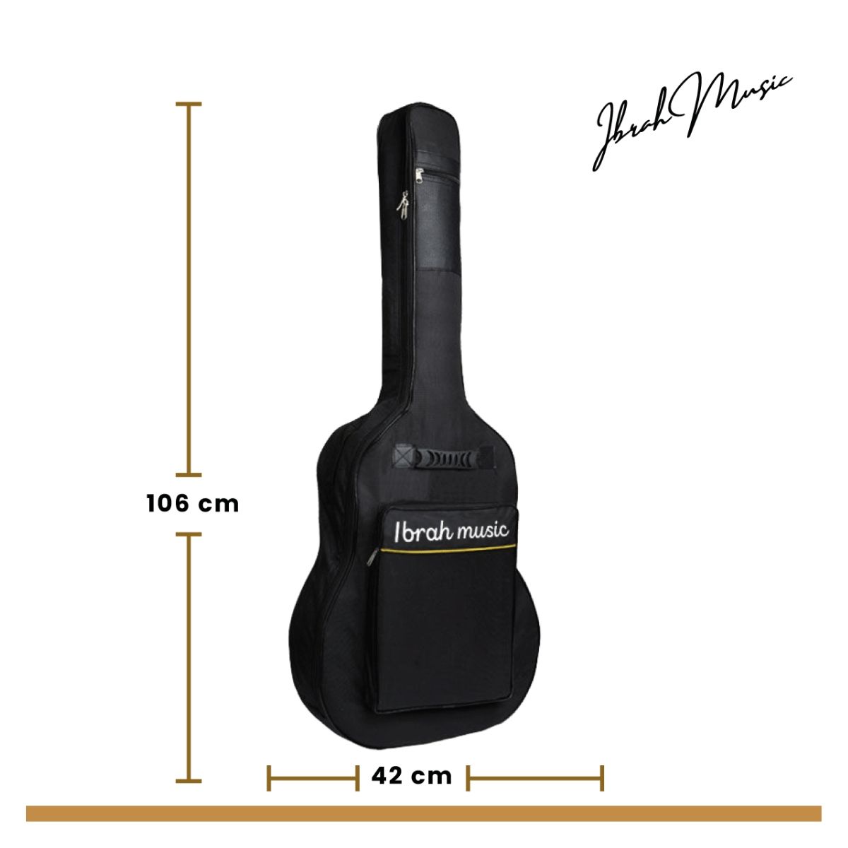 IBRAH - Funda Para Guitarra 39 Pulgadas Ibrah Bolso De Transporte
