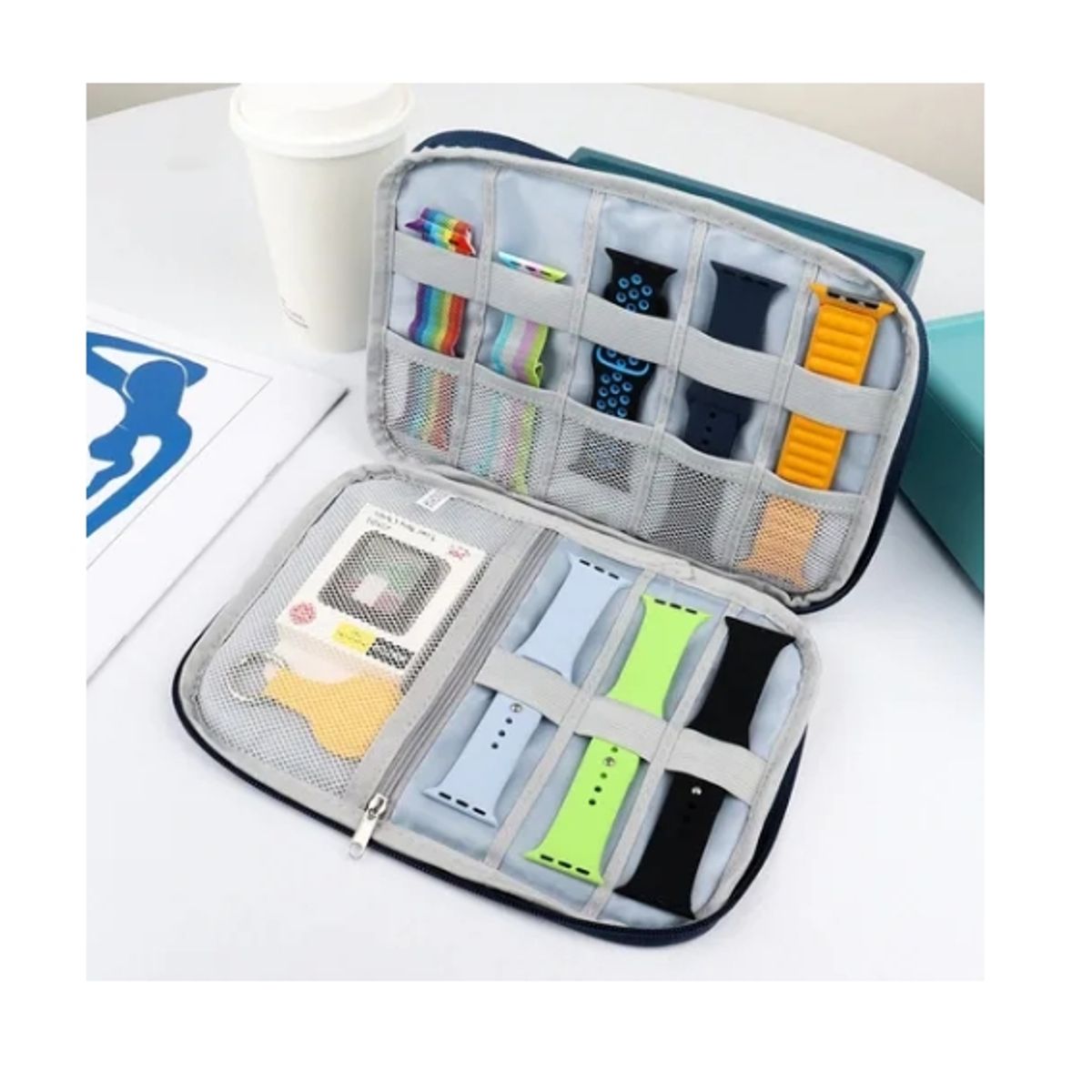 GENERICO - Organizador De Correa De Smartwatch Multifunción Modelo1- GRIS