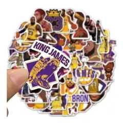 GARSIL - 50 Stickers LeBron James - Etiquetas Autoadhesivas
