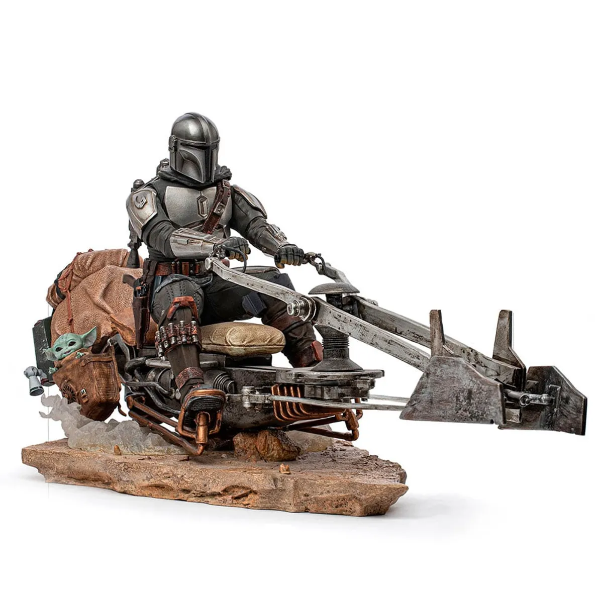 IRON STUDIOS - IRON STUDIOS STAR WARS MANDALORIAN N SPEEDERBIKE DLX AS 1-10