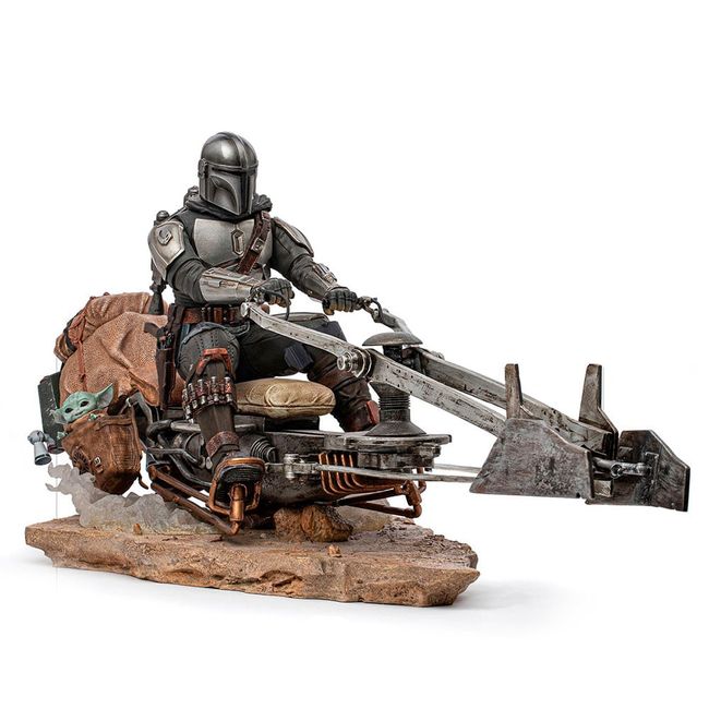 IRON STUDIOS - IRON STUDIOS STAR WARS MANDALORIAN N SPEEDERBIKE DLX AS 1-10