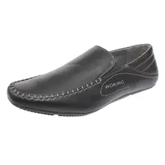 VIA FRANCA - Mocasin Casual Para Hombre Color Negro