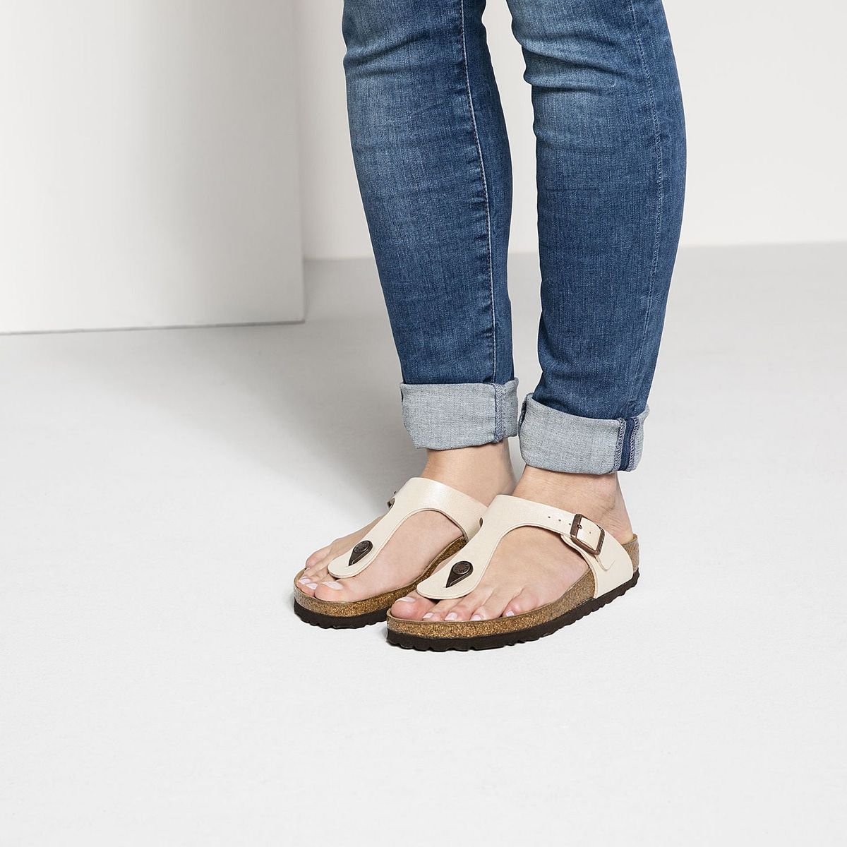 BIRKENSTOCK - Sandalias Gizeh Blanco Birkenstock