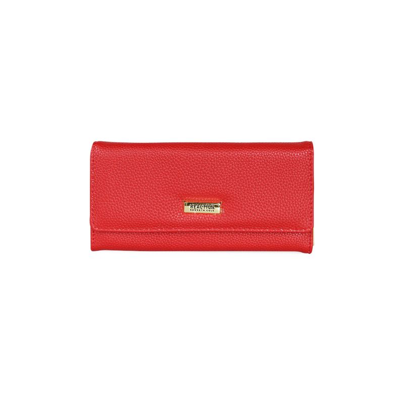 KENNETH COLE - Billetera mujer Fidelia roja KENNETH COLE