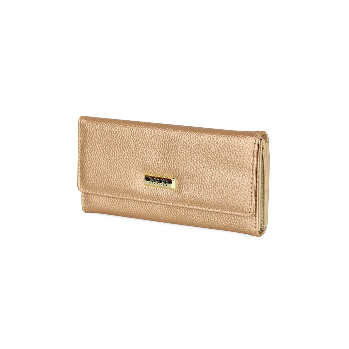 KENNETH COLE - Billetera mujer Fidelia rosa metalizado KENNETH COLE