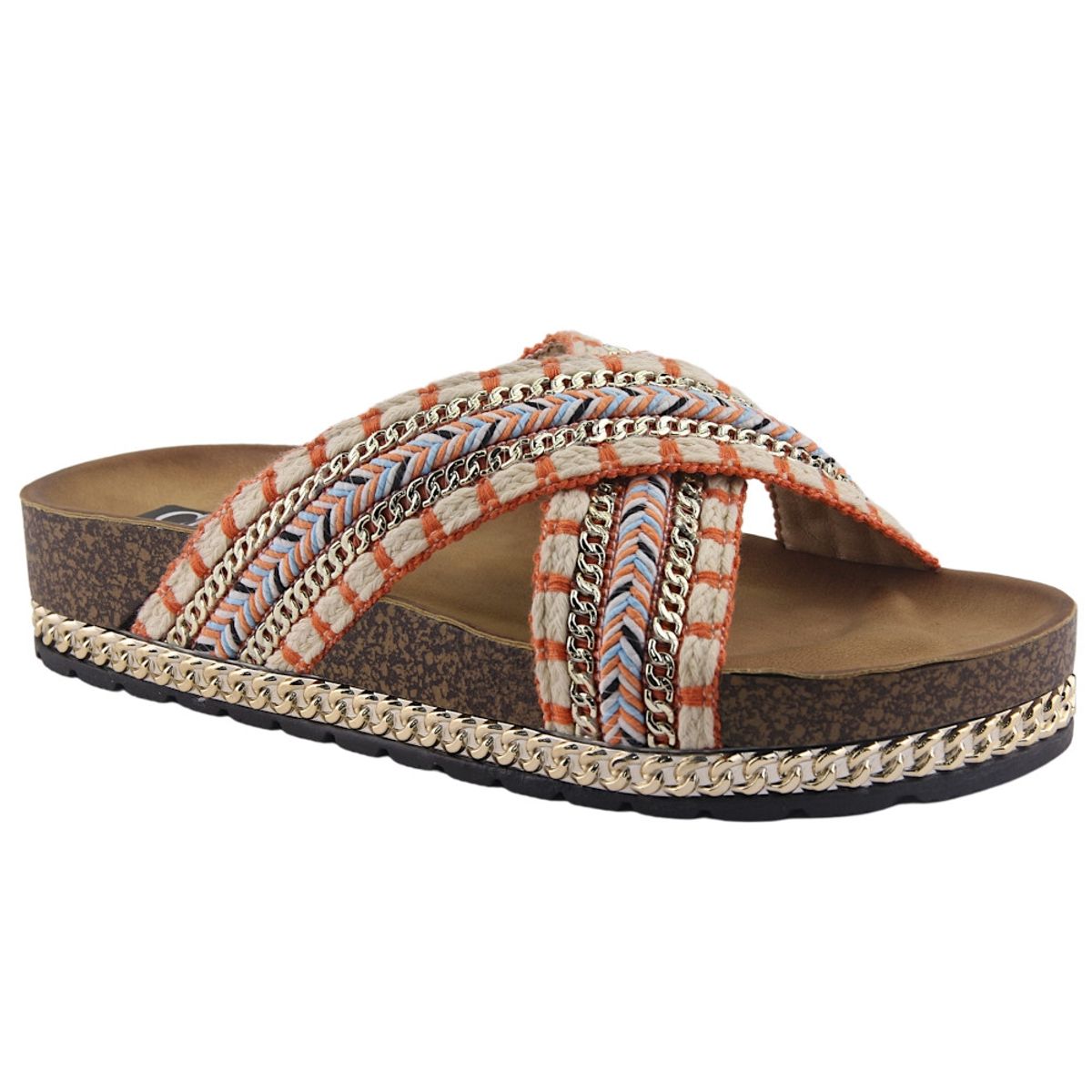 CHALADA - Sandalia Mujer Naranjo Plataforma Chalada Lila-11