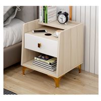 Velador 2 Niveles Con Cargador Inalambrico 40*34*50 Homer