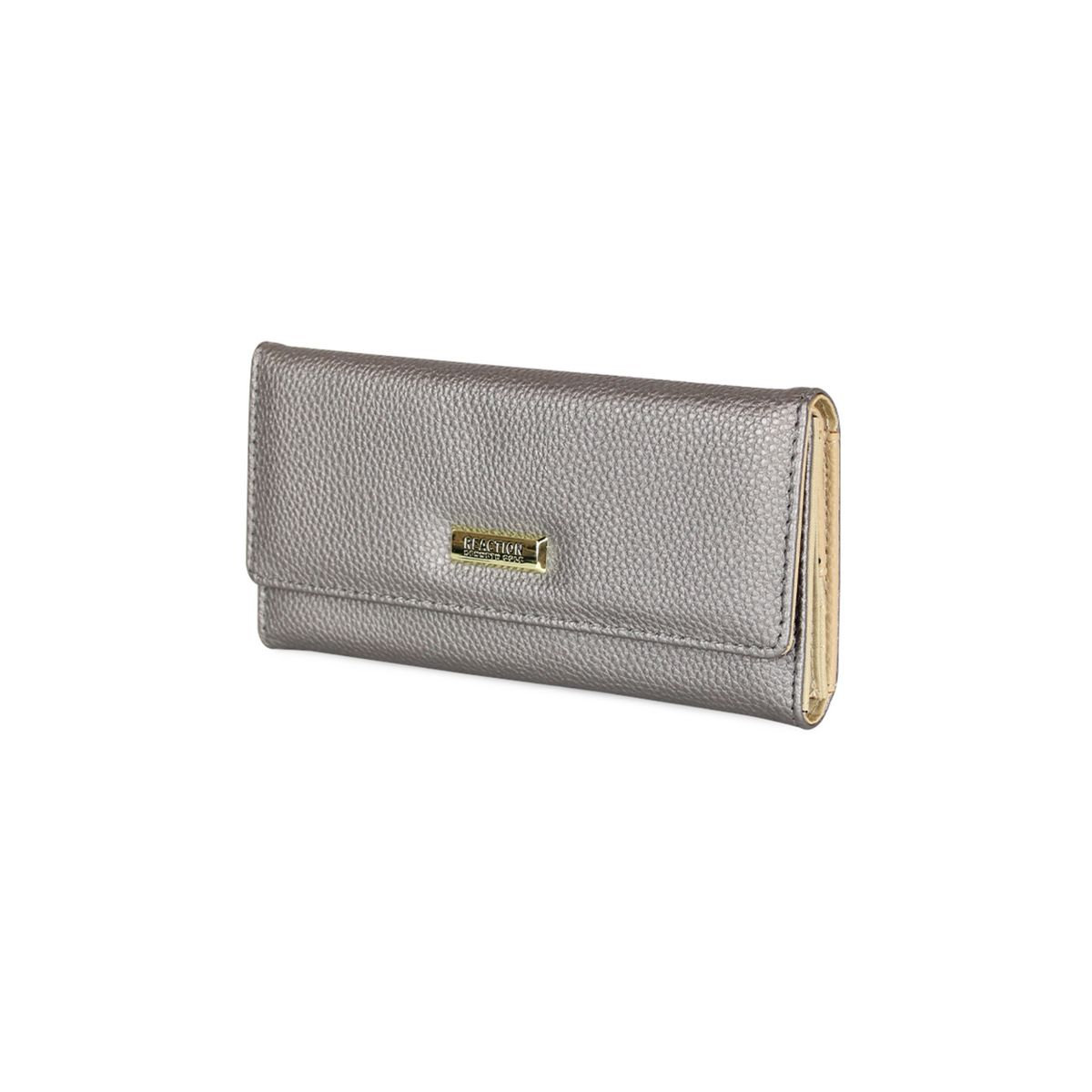 KENNETH COLE - Billetera mujer Fidelia gris KENNETH COLE