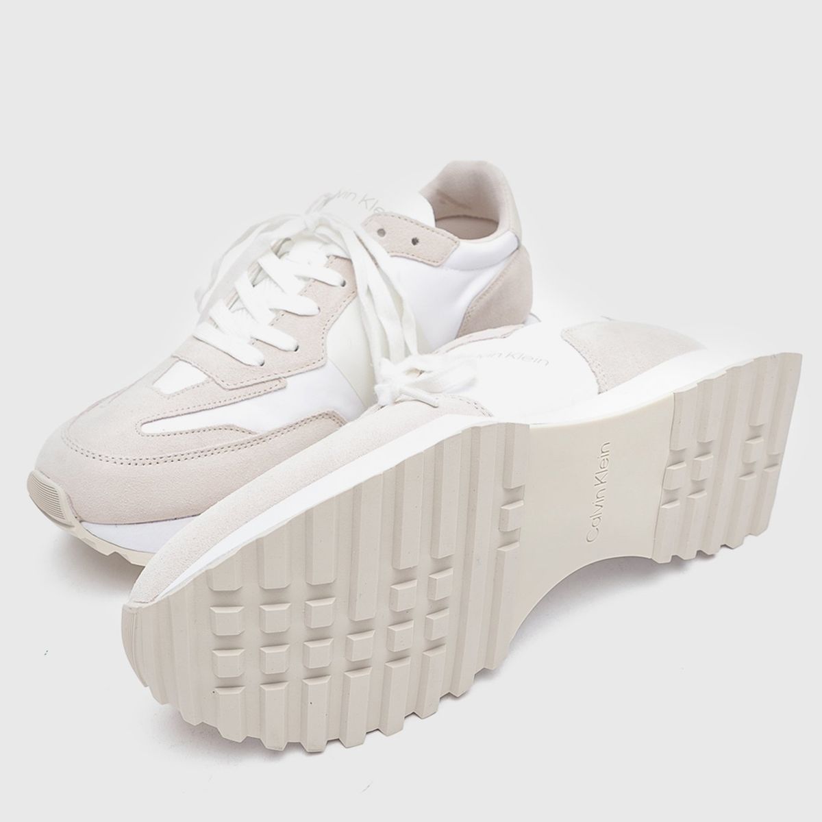 CALVIN KLEIN - Zapatilla Lace Up Mix Blanco Calvin Klein