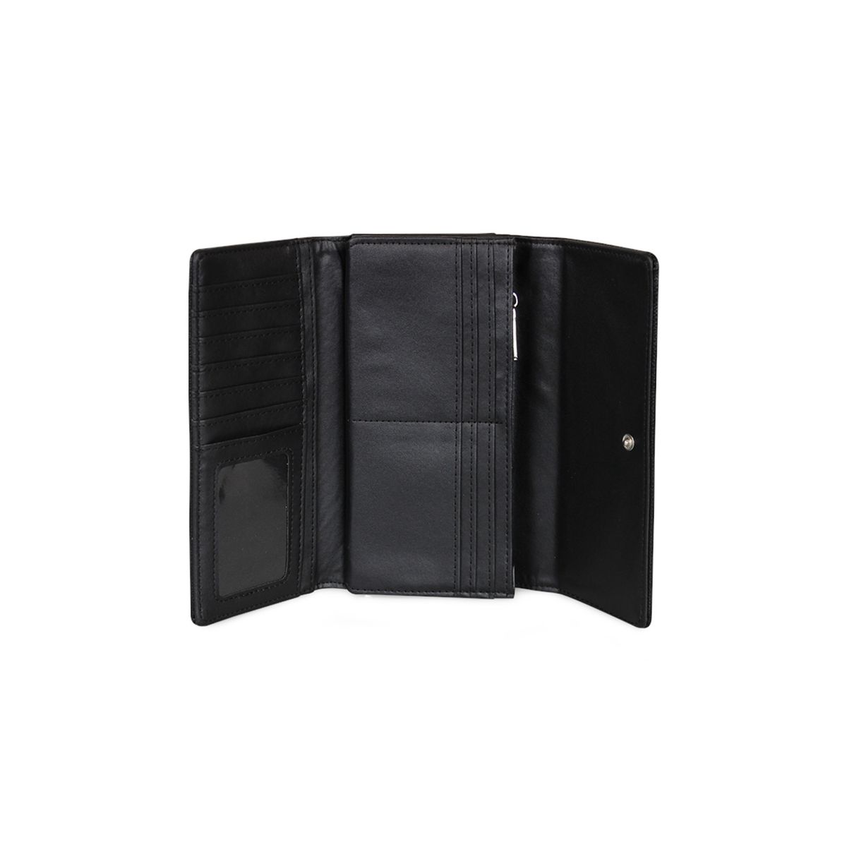 KENNETH COLE - Billetera mujer Flap-Bessie negra KENNETH COLE