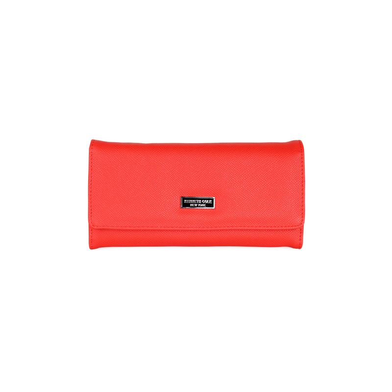 KENNETH COLE - Billetera mujer Flap-Bessie roja KENNETH COLE