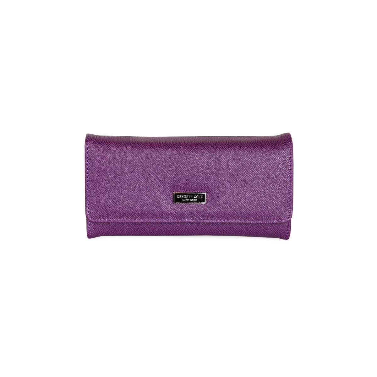 KENNETH COLE - Billetera mujer Flap-Bessie morada KENNETH COLE