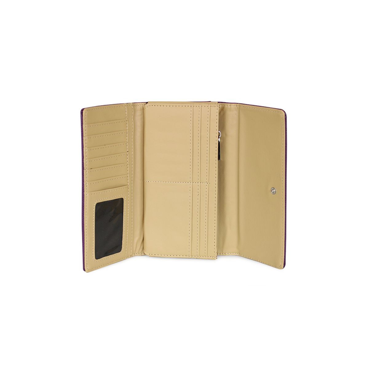 KENNETH COLE - Billetera mujer Flap-Bessie morada KENNETH COLE