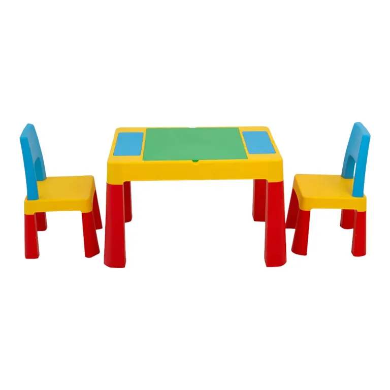 Centro De Juegos 2 En 1: Juego De Bloques + Escritorio Gamepower