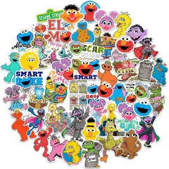 GARSIL - 50 Stickers Plaza Sésamo - Etiquetas Autoadhesivas