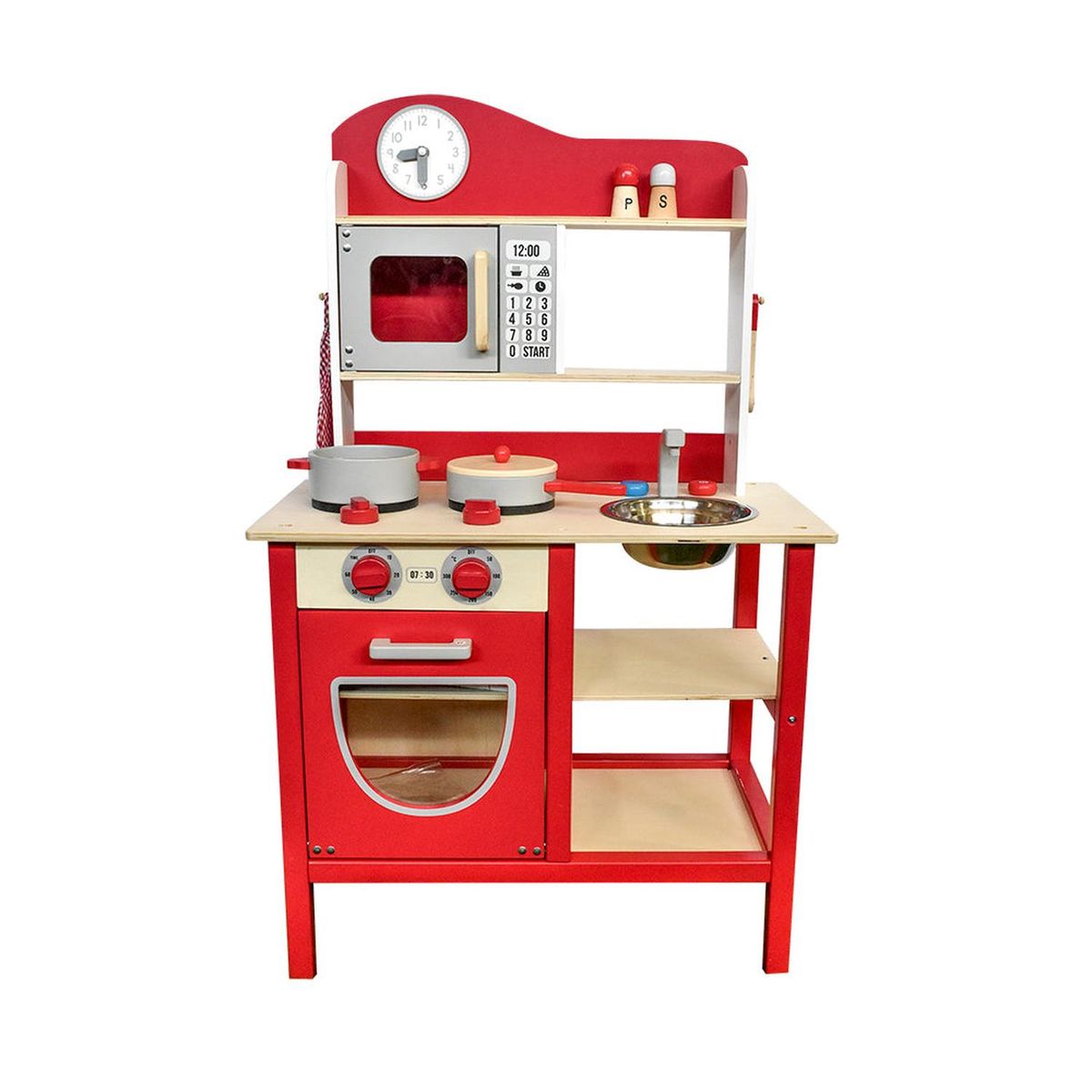 GAME POWER - Cocina De Mandera Roja + Accesorios 54x30x895 cm Gamepower